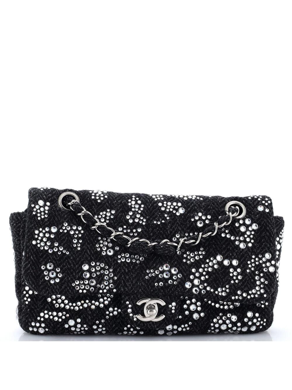 Chanel Cc Flap Bag Strass Embellished #283543C40B